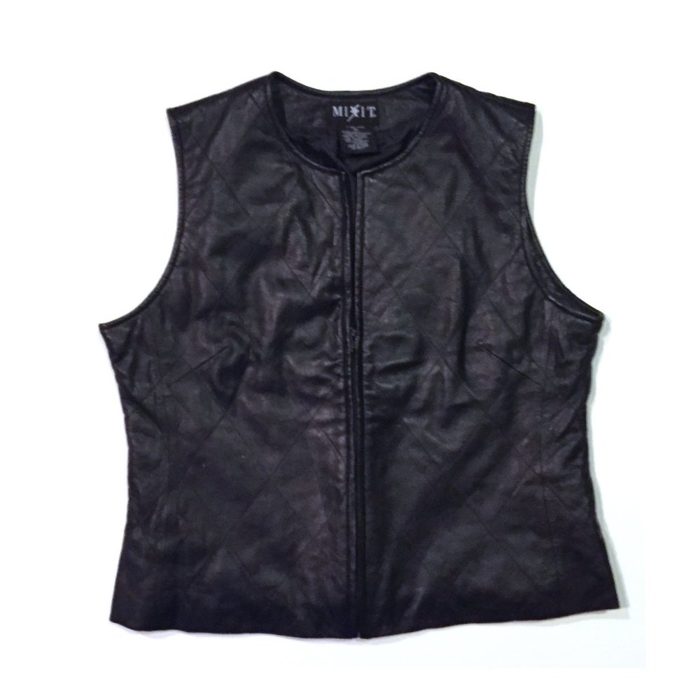 Black Leather Vest